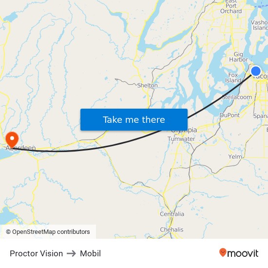 Proctor Vision to Mobil map