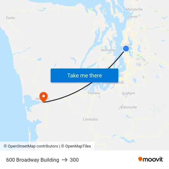 600 Broadway Building to 300 map
