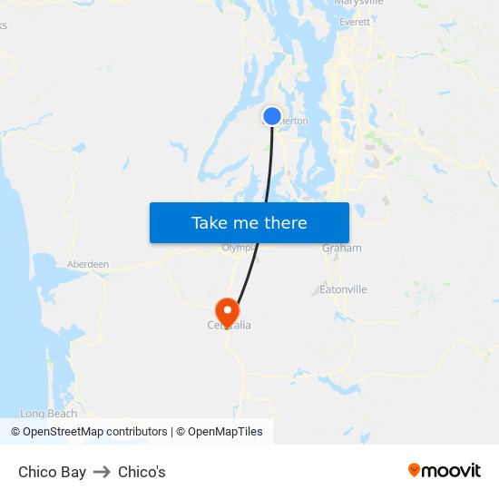 Chico Bay to Chico's map