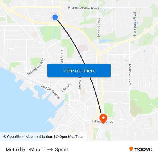 Metro by T-Mobile to Sprint map