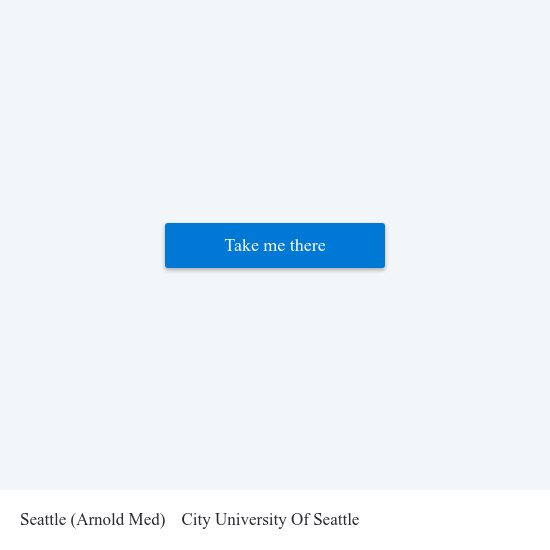 Seattle (Arnold Med) to City University Of Seattle map