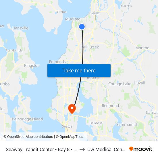 Seaway Transit Center - Bay 8 - SB to Uw Medical Center map