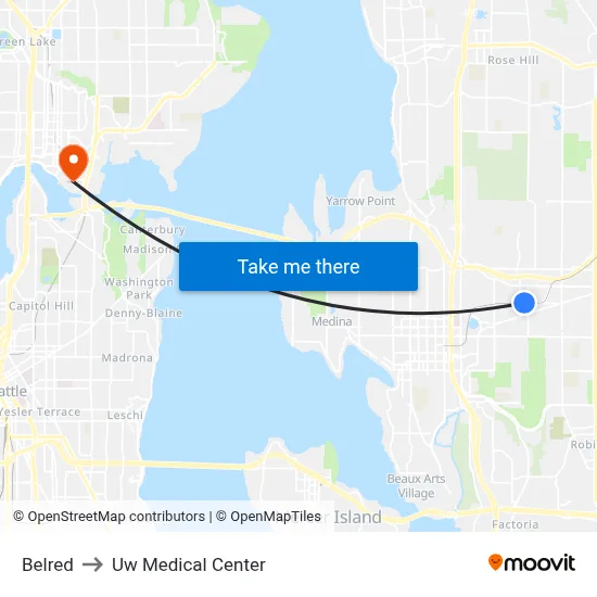 Belred to Uw Medical Center map