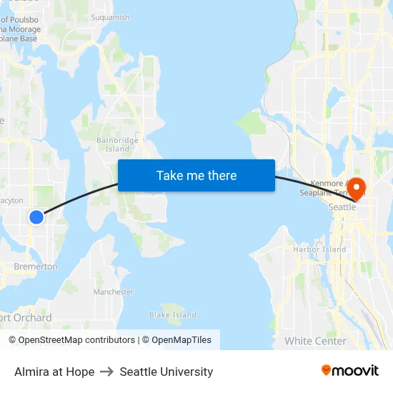 Almira at Hope to Seattle University map