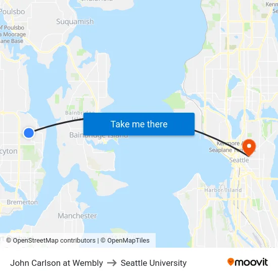 John Carlson at Wembly to Seattle University map