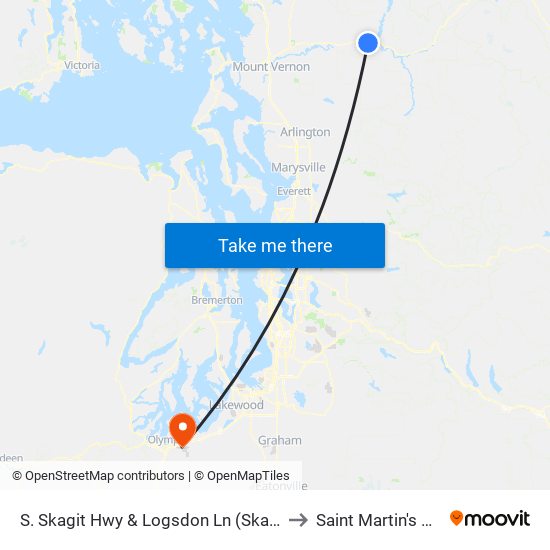 S. Skagit Hwy & Logsdon Ln (Skagit View Village) to Saint Martin's University map