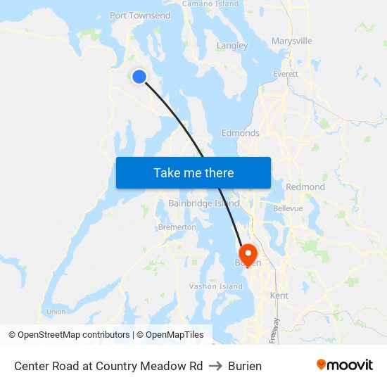 Center Road at Country Meadow Rd to Burien map