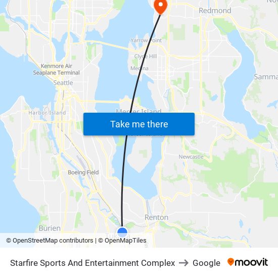 Starfire Sports And Entertainment Complex to Google map