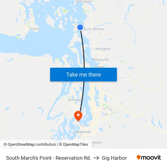 South March's Point - Reservation Rd. to Gig Harbor map