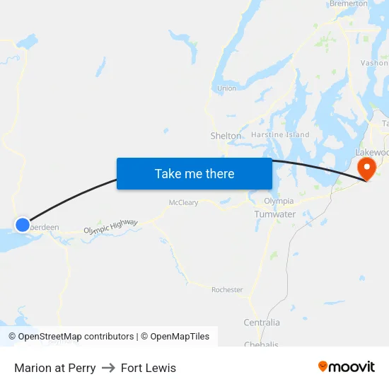 Marion at Perry to Fort Lewis map