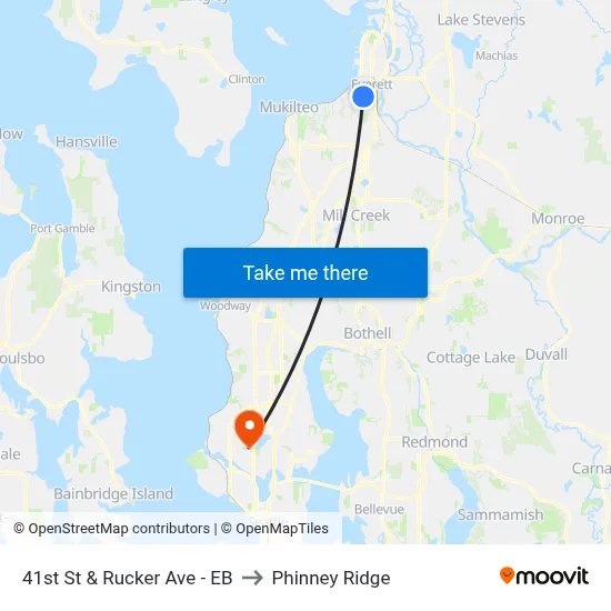 41st St & Rucker Ave - EB to Phinney Ridge map