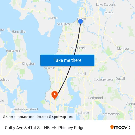 Colby Ave & 41st St - NB to Phinney Ridge map