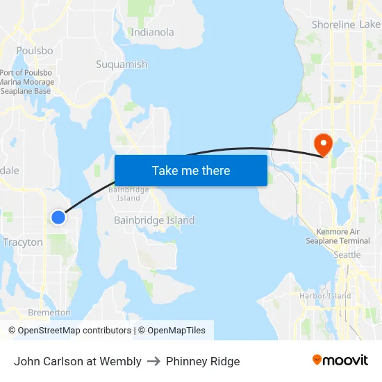 John Carlson at Wembly to Phinney Ridge map