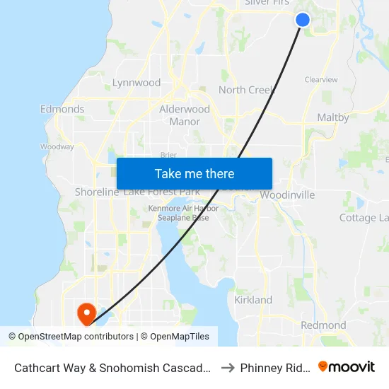 Cathcart Way & Snohomish Cascade Dr to Phinney Ridge map