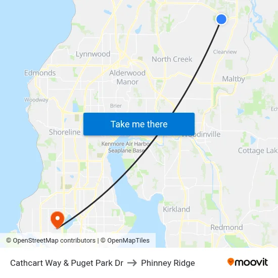 Cathcart Way & Puget Park Dr to Phinney Ridge map