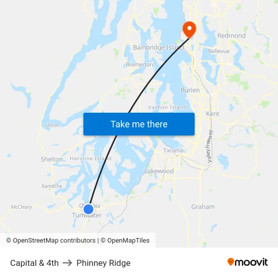 Capital & 4th to Phinney Ridge map