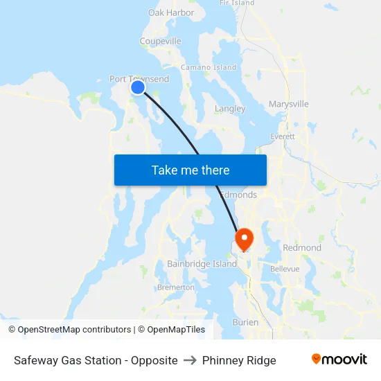 Sims Way Opp Safeway Gas Station (S) to Phinney Ridge map