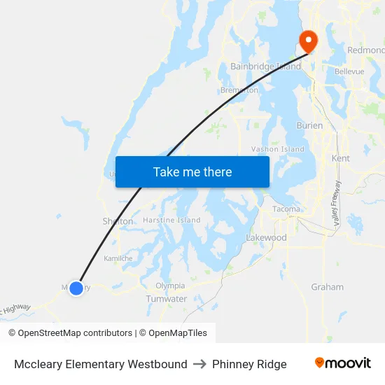 Mccleary Elementary Westbound to Phinney Ridge map
