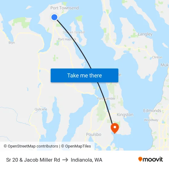 Sr 20 & Jacob Miller Rd to Indianola, WA map