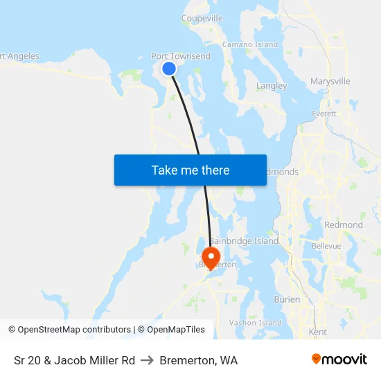Sr 20 & Jacob Miller Rd to Bremerton, WA map