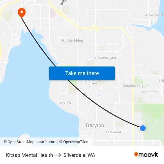 Kitsap Mental Health to Silverdale, WA map