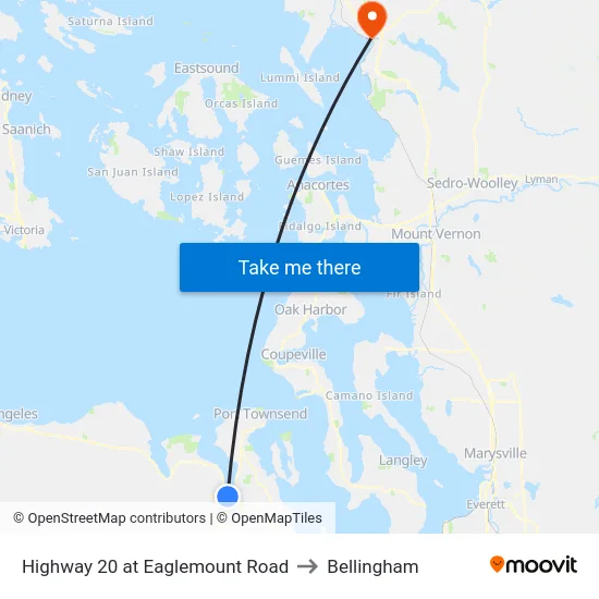 Sr 20 & Eaglemount Rd (S) to Bellingham map