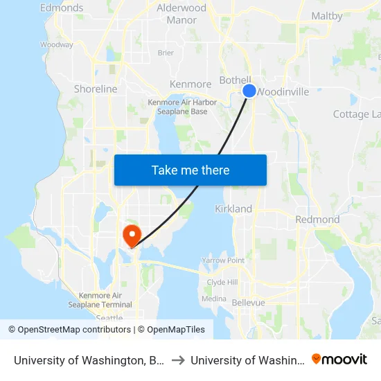 University of Washington, Bothell to University of Washington map