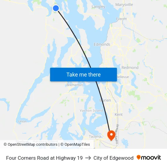Four Corners Rd & Sr 19 (Se) to City of Edgewood map