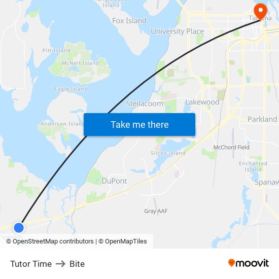 Tutor Time to Bite map