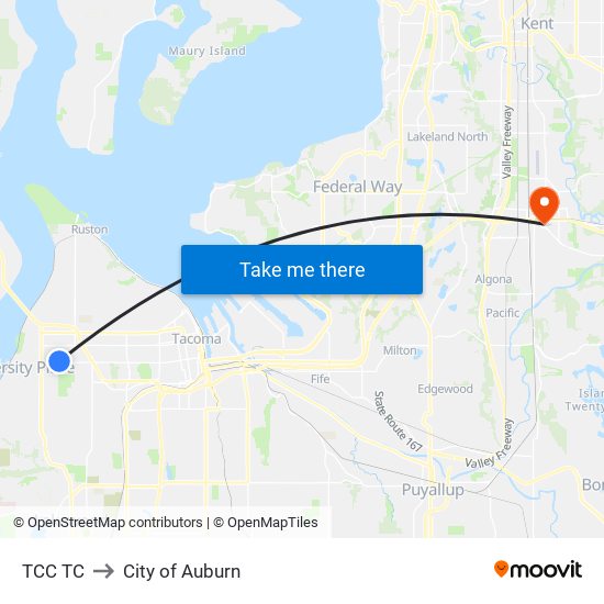 TCC TC to City of Auburn map