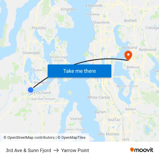 3rd Ave & Sunn Fjord to Yarrow Point map