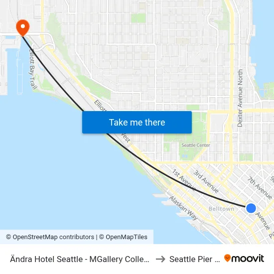 Ändra Hotel Seattle - MGallery Collection to Seattle Pier 91 map