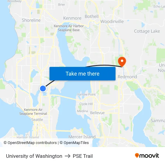 University of Washington to PSE Trail map