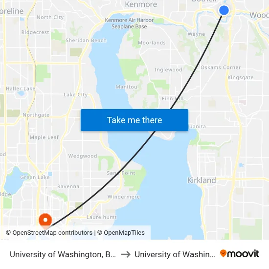University of Washington, Bothell to University of Washington map