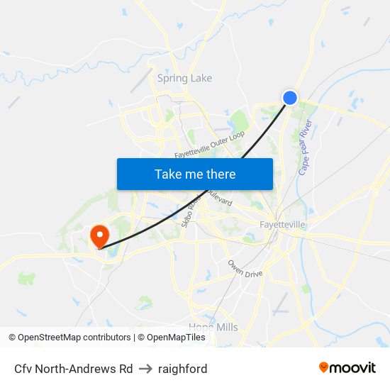 Cfv North-Andrews Rd to raighford map