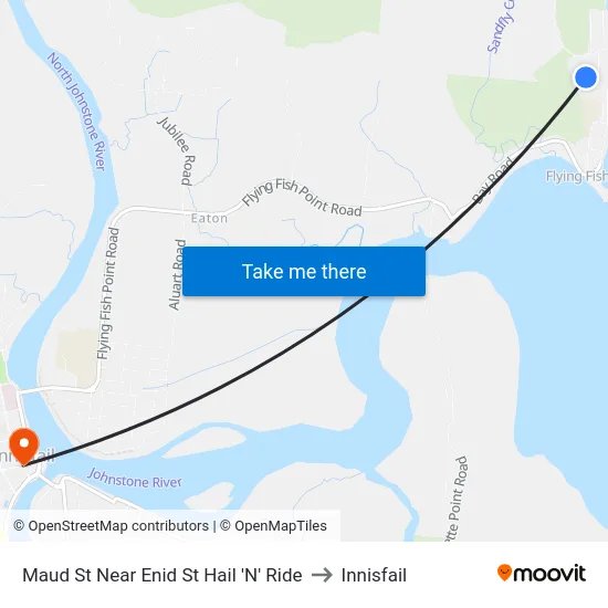 Maud St Near Enid St Hail 'N' Ride to Innisfail map