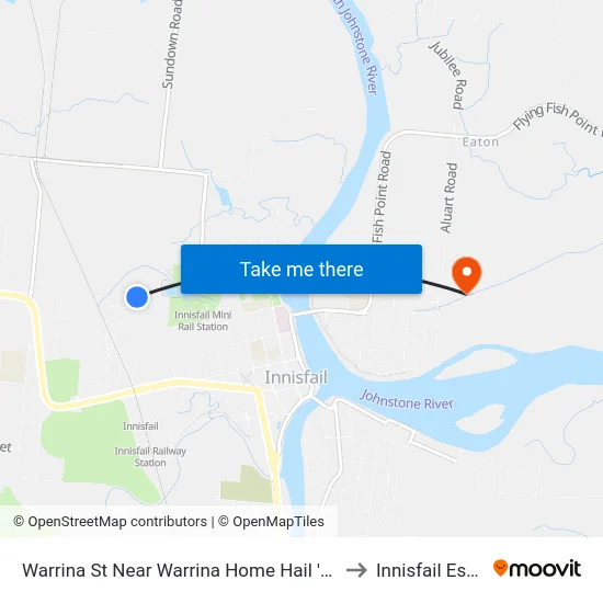 Warrina St Near Warrina Home Hail 'N' Ride to Innisfail Estate map