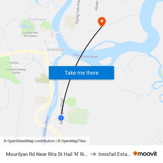 Mourilyan Rd Near Rita St Hail 'N' Ride to Innisfail Estate map