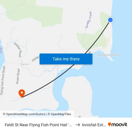 Feldt St Near Flying Fish Point Hail 'N' Ride to Innisfail Estate map