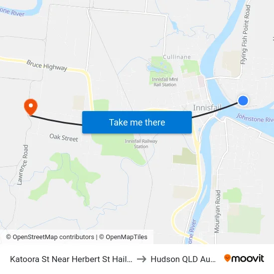 Katoora St Near Herbert St Hail 'N' Ride to Hudson QLD Australia map