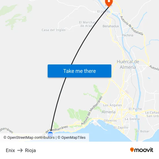 Enix to Rioja map