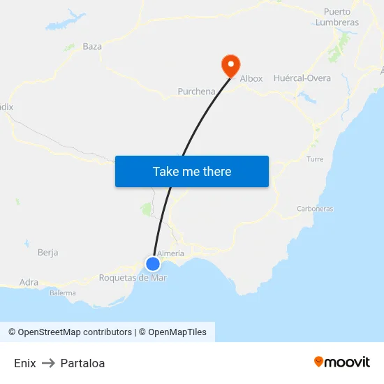 Enix to Partaloa map
