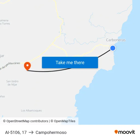 Al-5106, 17 to Campohermoso map
