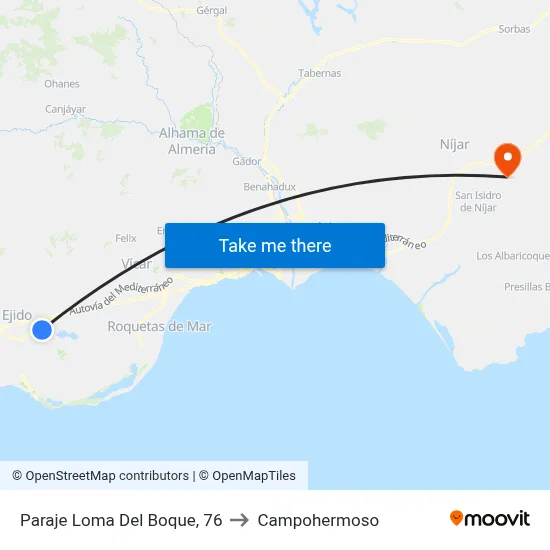 Paraje Loma Del Boque, 76 to Campohermoso map