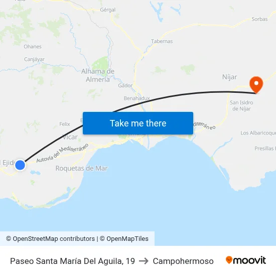 Paseo Santa María Del Aguila, 19 to Campohermoso map