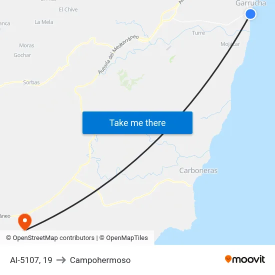 Al-5107, 19 to Campohermoso map