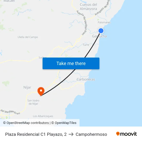 Plaza Residencial C1 Playazo, 2 to Campohermoso map