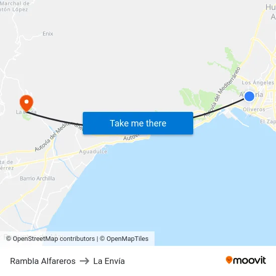 Rambla Alfareros to La Envía map