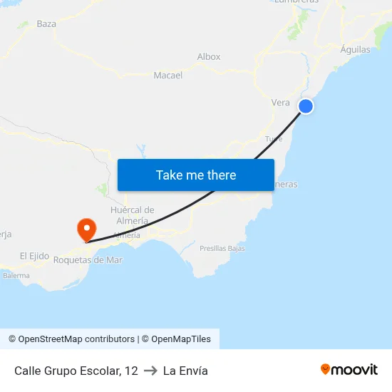 Calle Grupo Escolar, 12 to La Envía map