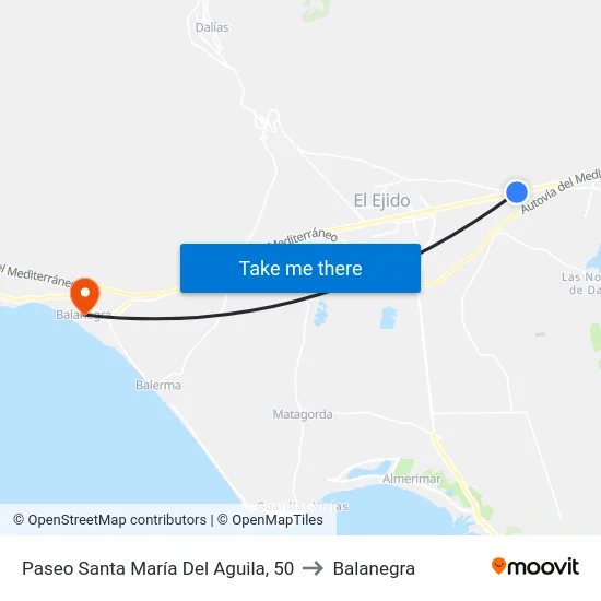 Paseo Santa María Del Aguila, 50 to Balanegra map